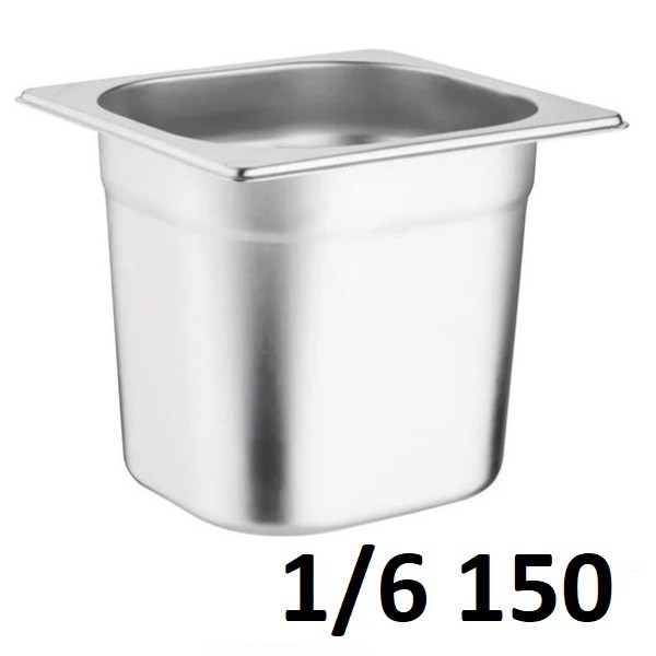 Gn 1/6 150mm S/s 160x180x150 Mm