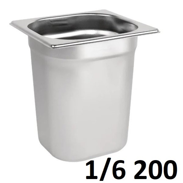 Gn 1/6 200mm S/s 160x180x200 Mm