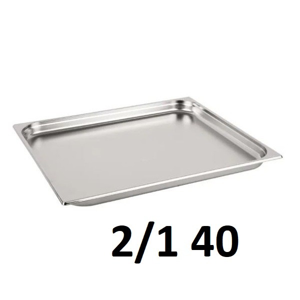 Gn 2/1 40mm S/s 530x650x40 Mm