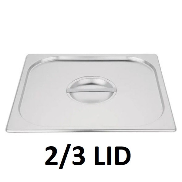 Gn 2/3 Lid S/s 360x320mm