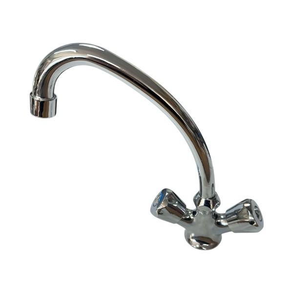 Single Tap Hot Cold Chrome Tap With Hose Kugu Batarya