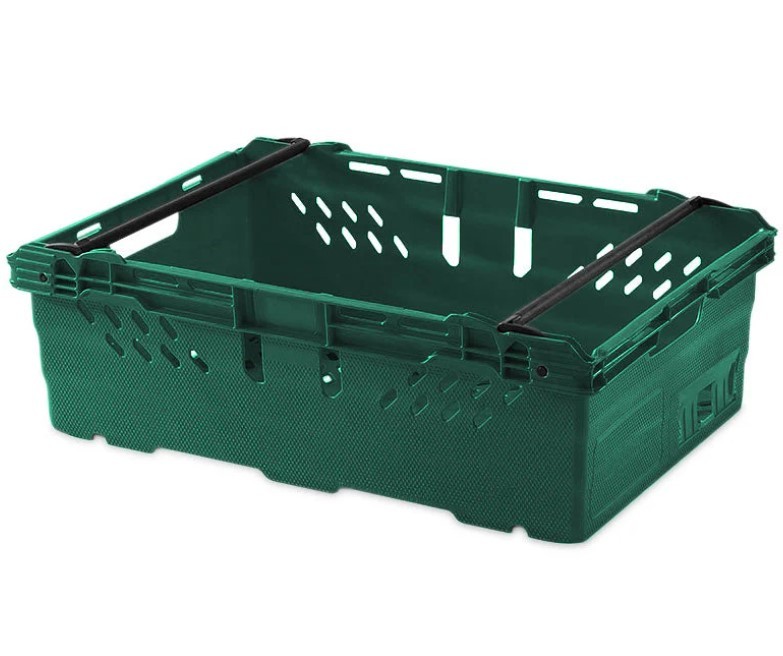 Green Or Black Basket For Sloping Fruit & Vegetable Shelf 600x400x200