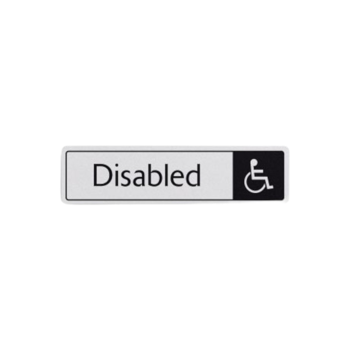 Disabled Symbol Black On Whiye 43x173mm Dm008