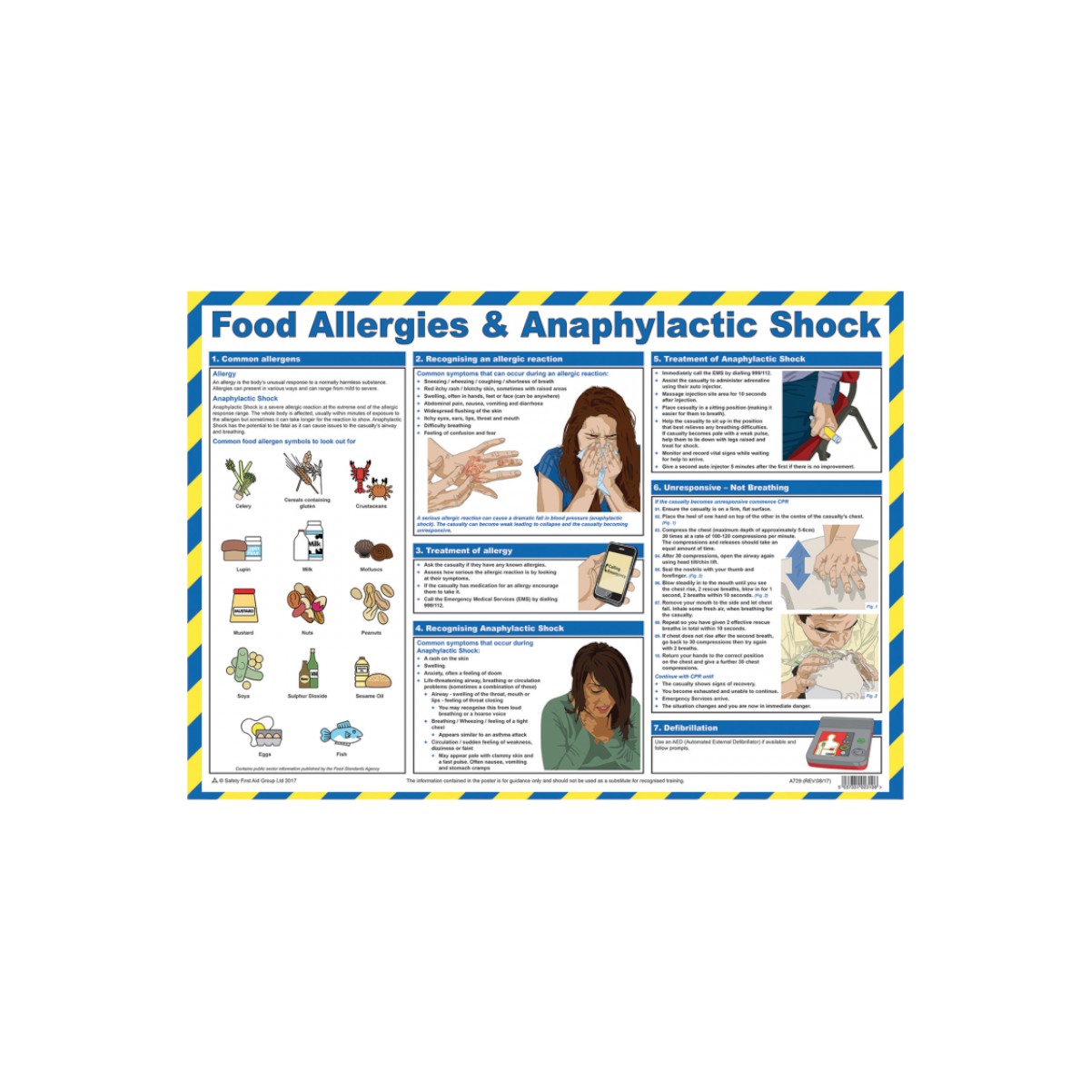 Food Allergies & Anaphylactic Shock Poster - Hsp31