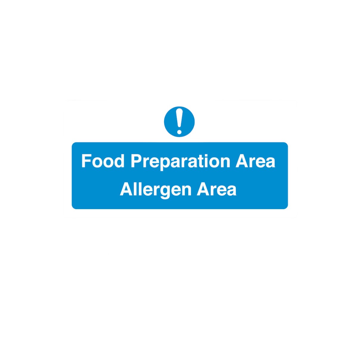 Food Preparation Area - Allergen Area Self - Adhesive Fan056