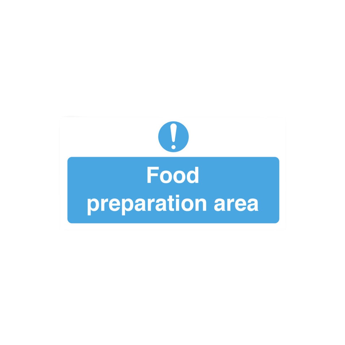 Food Preparation Area Notice - Cs030