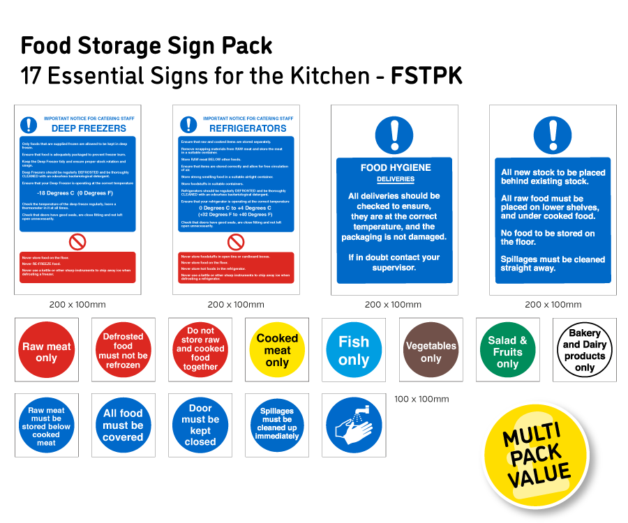 Food Storage Sign Pack