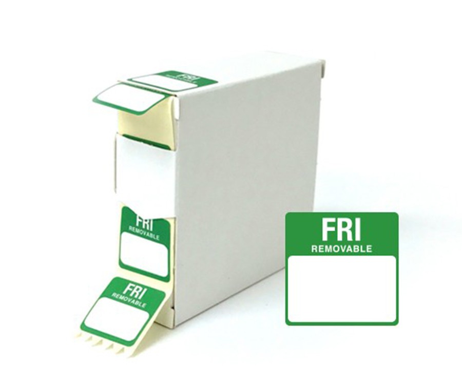 Friday 25x25mm Food Labels. 1000 Per Roll Dy048