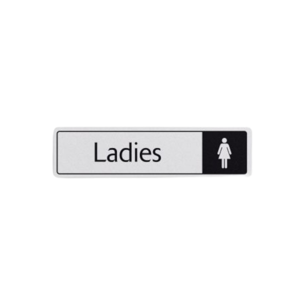 Ladies With Symbol Black On White 43x178mm Dm007
