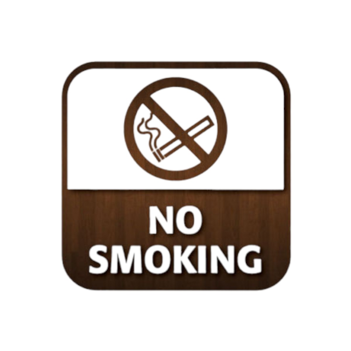 No Smoking 80x80mm Window Sticker Ca006