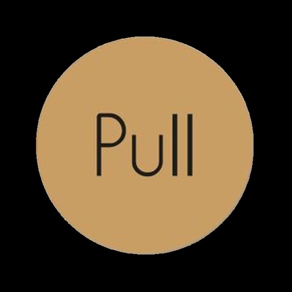 Pull 75mm Diameter Door Disc Gols Ds118