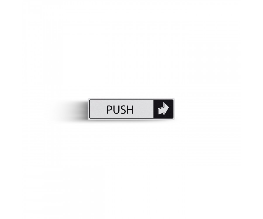 Push Horizontal With Symbol Door Sign Dm015