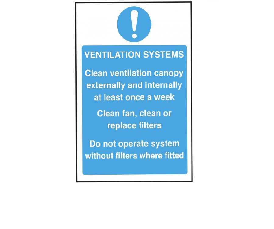 Ventilation System Safety Sign Ce080