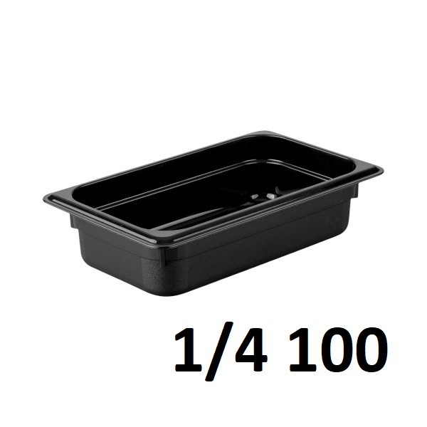 Polycarbonate 1/4 Gn.160x260x100mmblack