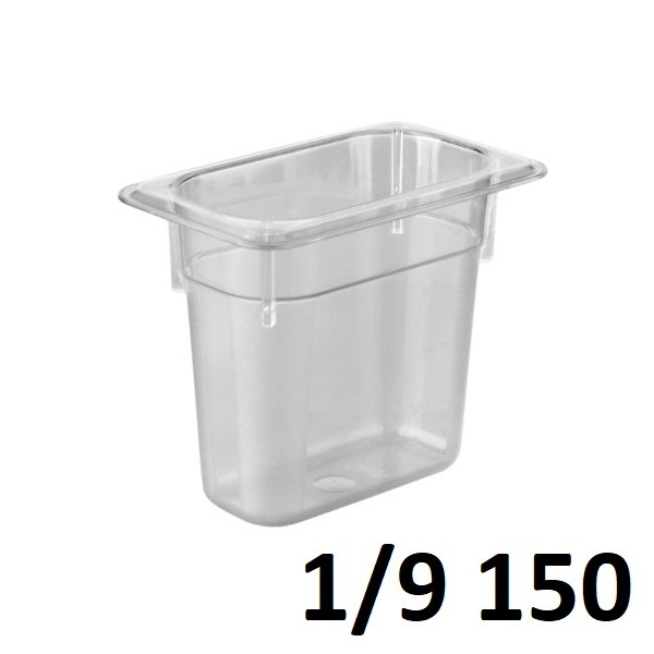 Polycarbonate 1/9 Gn.170x100x150mm Clear
