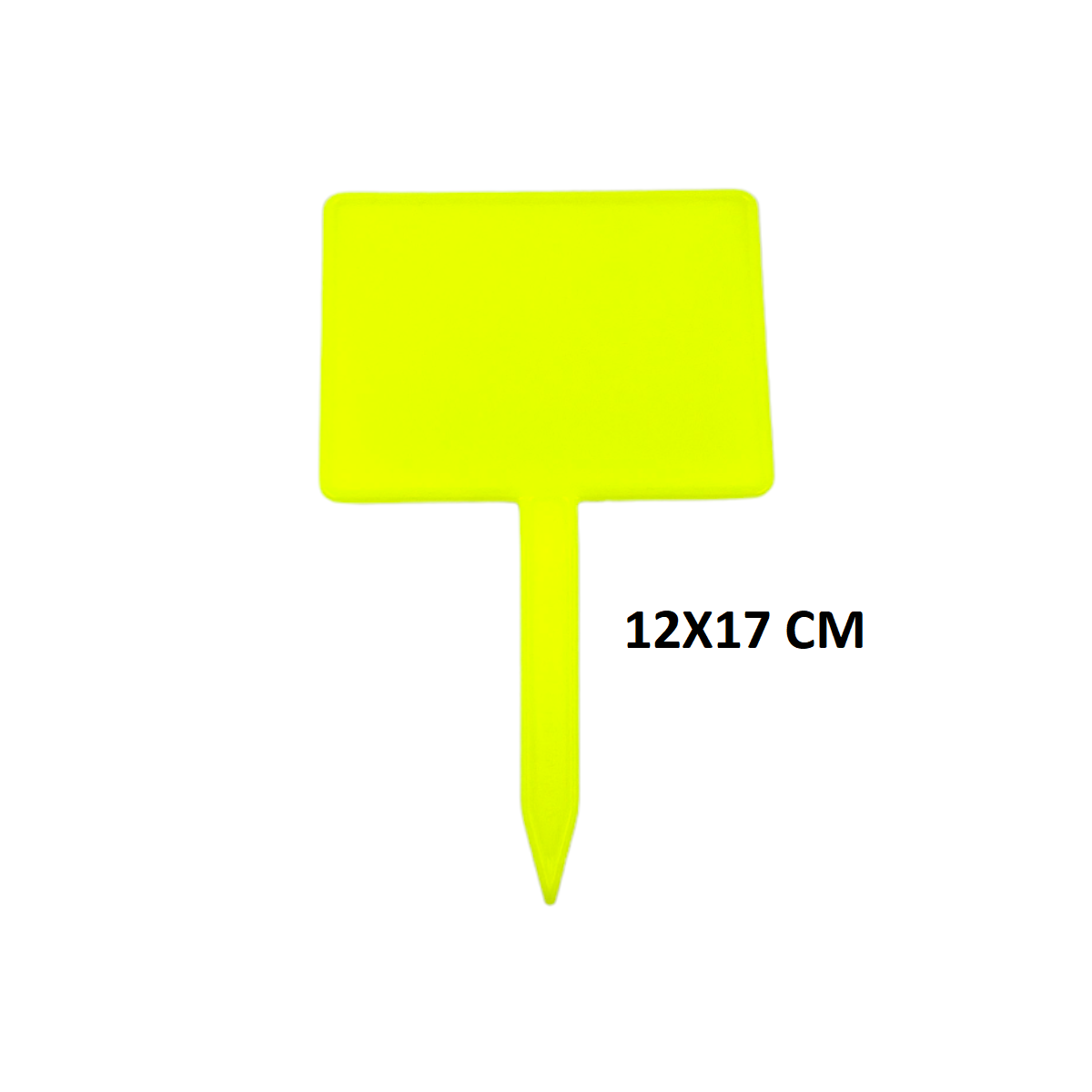 Yellow Plastic Pricing Board 12x17 Cm (10 Pack)