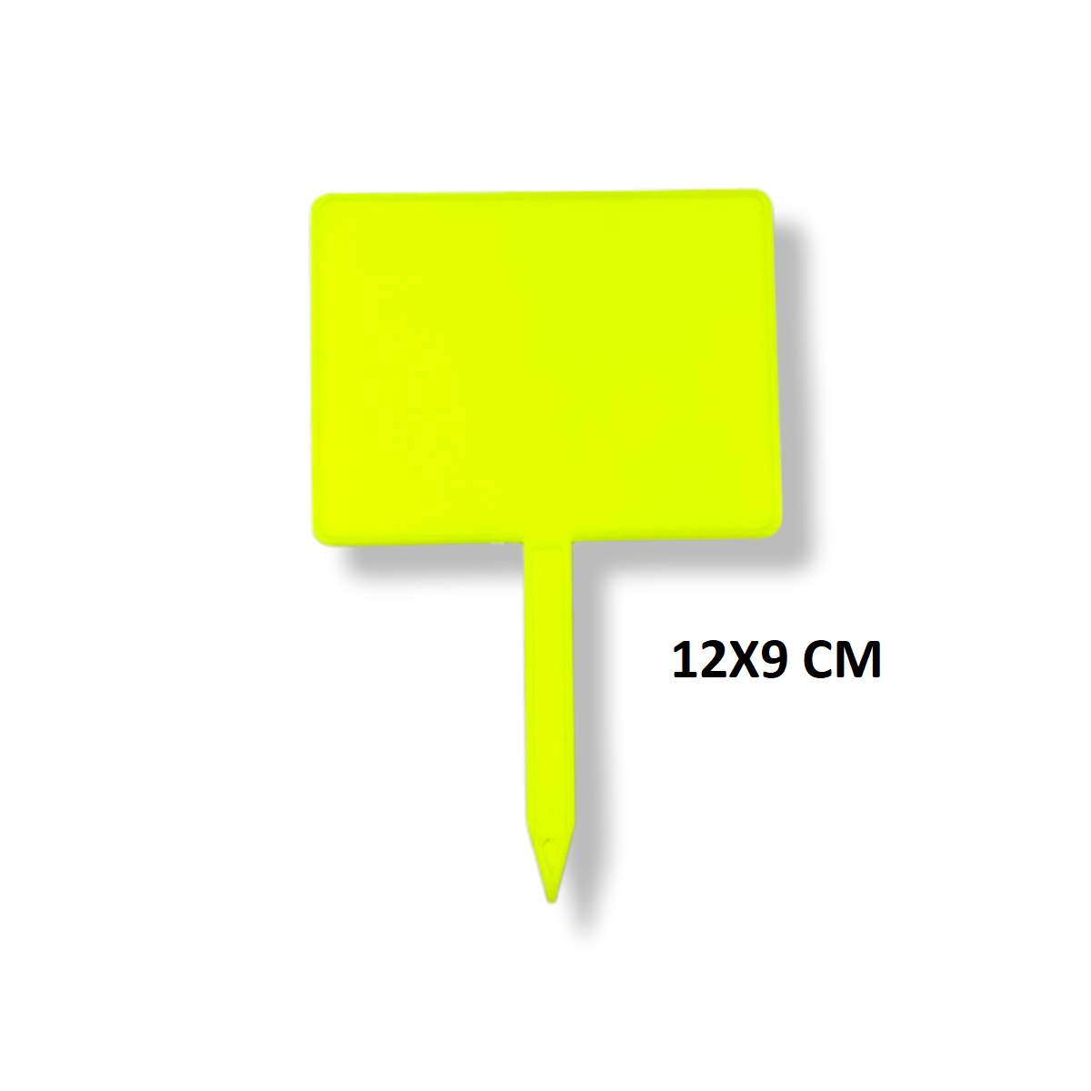 10 Pack Yellow Plastic Pricing Board 12x9 Cm