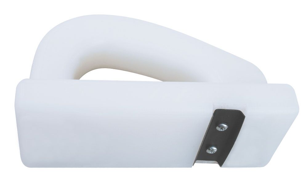 Plastic Chopping Board Scraper White