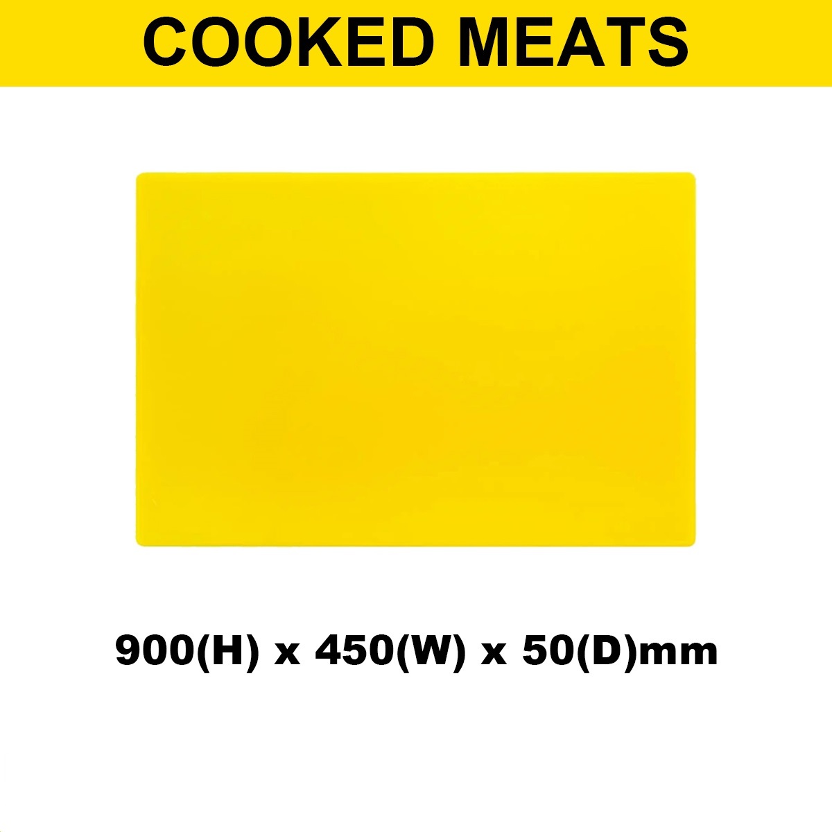 Plastic Chopping Board 900x450x50mm Multi Colour