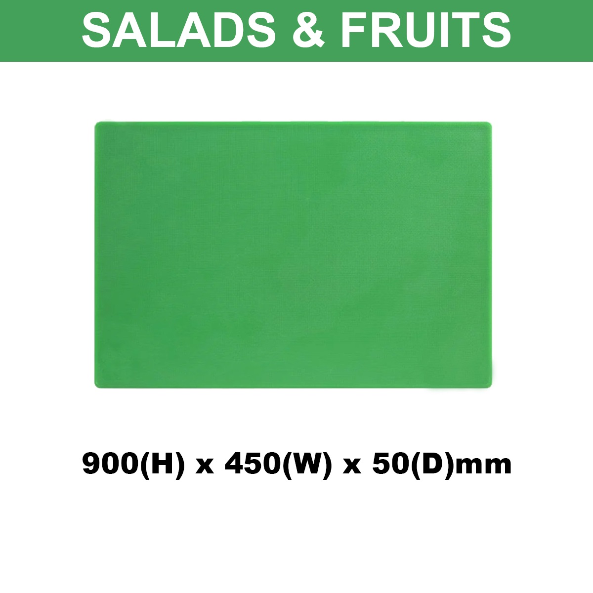 Plastic Chopping Board 900x450x50mm Multi Colour