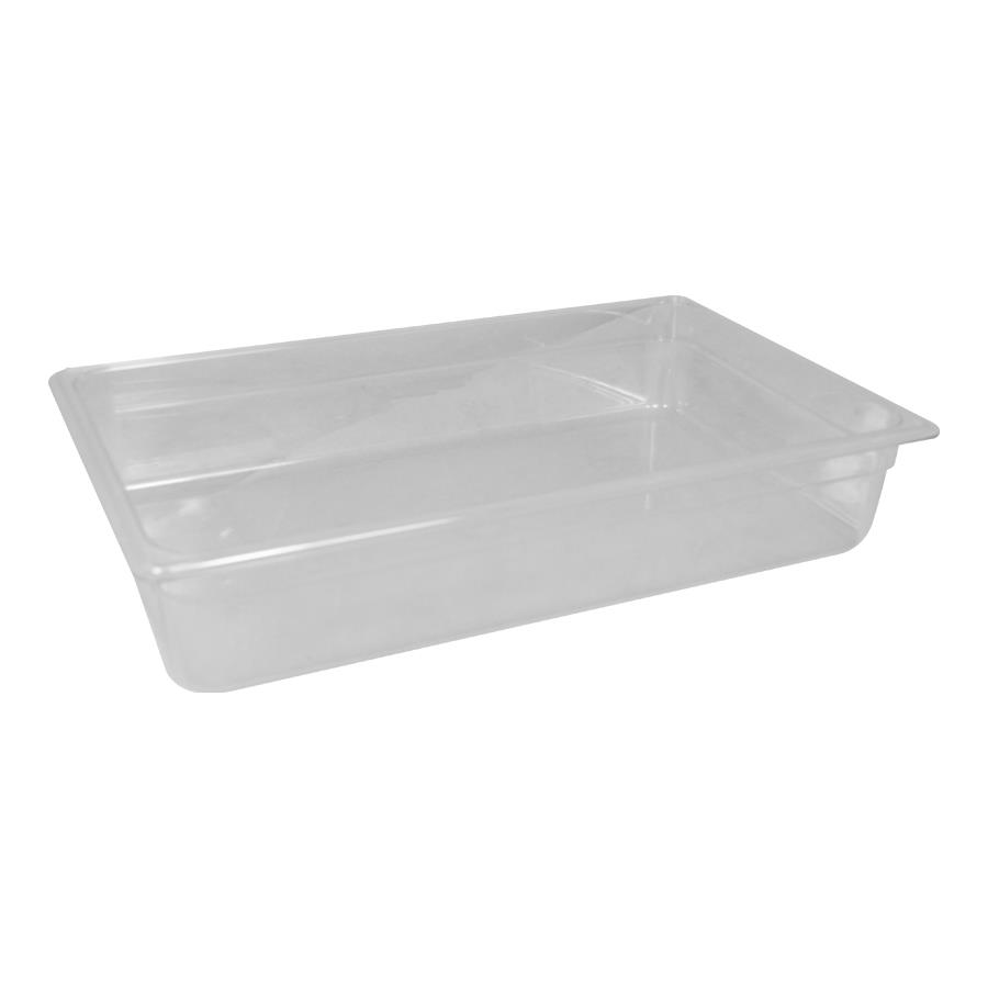 Heavy-Duty Polycarbonate Gastronorm Pan 1/1 Gn 53x32x10Cm Clear