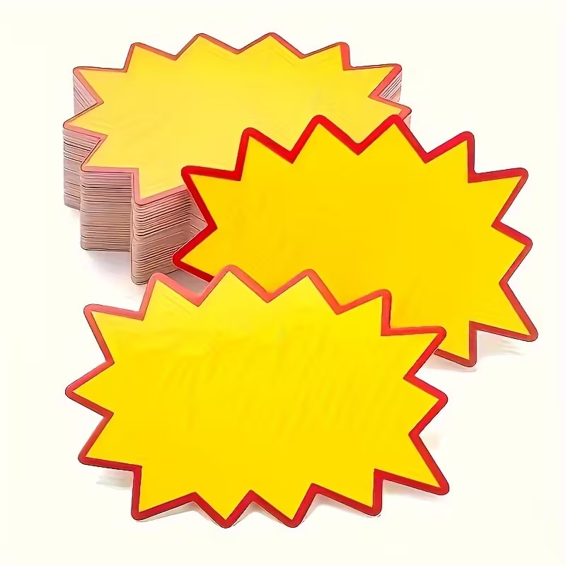 100pcs Star-shaped Explosion Price Tags