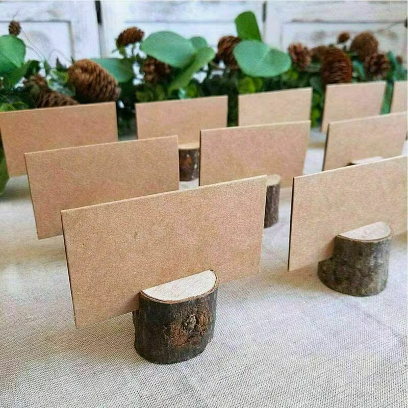 Rustic Mini Wood Place Card Holder