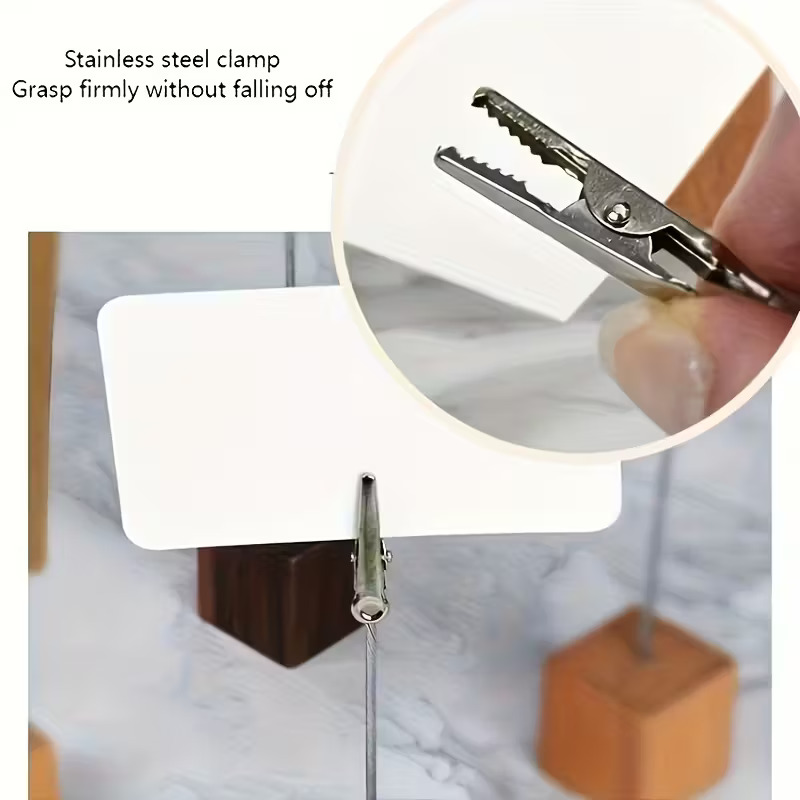 Crocodile Wooden Price Tag Display Clips 10 Pack