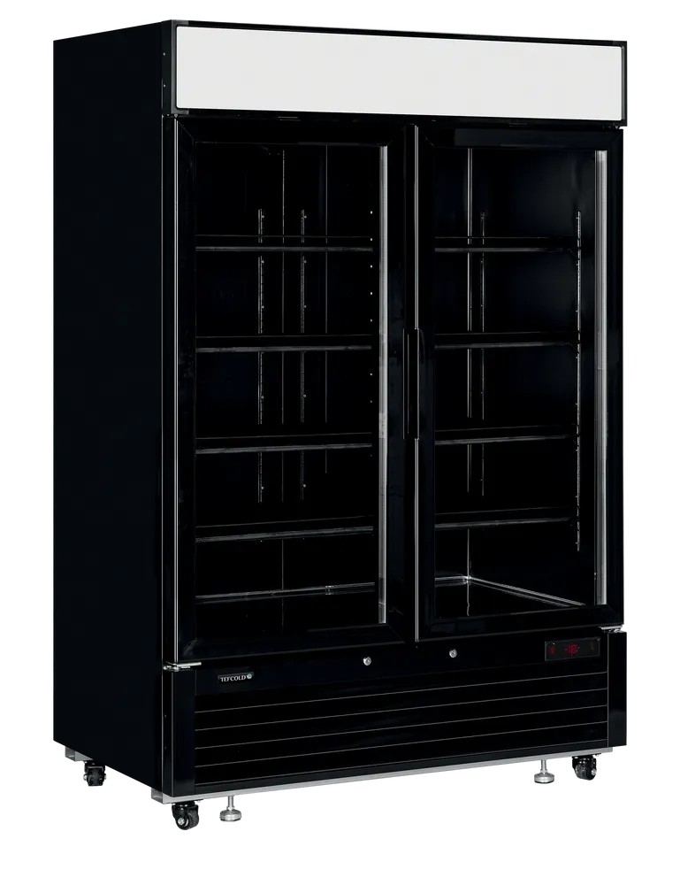 LGF5000 Glass Door Display Freezer Black