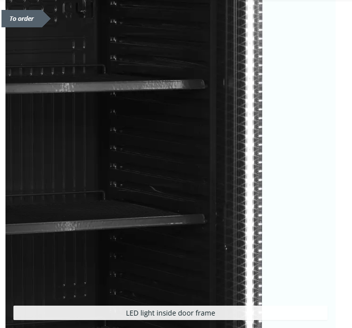 CEV435CPGlass Door Merchandiser BLACK