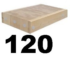 Butcher Block Chopping Board Wood 120x60x17.5Cm