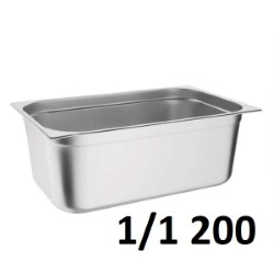 Stainless Steel Gastronorm 1/1 200mm S/S 53x32x20Cm