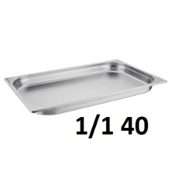 Stainless Steel Gastronorm 1/1 40mm S/s 53x32x4Cm