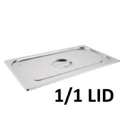Stainless Steel Gastronorm Cover 1/1 Lid S/S 530x32Cm