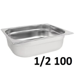 Stainless Steel Gastronorm 1/2 100mm S/s 26x32x10Cm