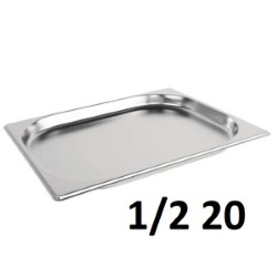 Stainless Steel Gastronorm 1/2 20mm S/S 26x32x2Cm