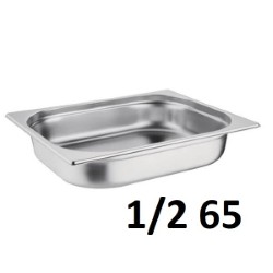 Stainless Steel Gastronorm 1/2 65mm S/s 260x320x65 Mm