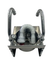 Hand Wash Basin With Hot&Cold Taps 25x25x17cm