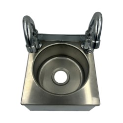 Hand Wash Basin With Hot&Cold Taps 25x25x17cm