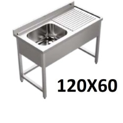 Sink Unit 120x60cm (Bowl Size 40x40x30cm) L