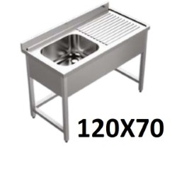 Sink Unit 120x70cm (Bowl Size 50x70x30cm) L