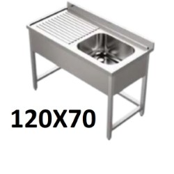 Sink Unit 120x70cm (Bowl Size 50x70x30cm) R