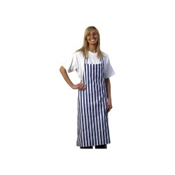 Bib Apron Blue & White Stripe