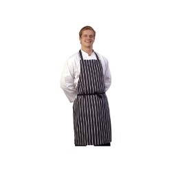Butcher Striped Apron Black
