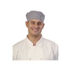 Skull Cap Blue Chequered