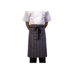 Butchers Striped Black and White Apron