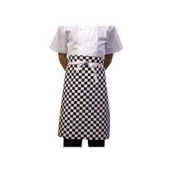 Chequered Black and White Waist Apron