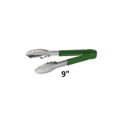 Colour Coded Tong Green 9in 23cm