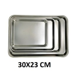 Stainless Steel Rectangle Tray 29.5x23.5Cm