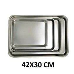 Stainless Steel Rectangle Tray 41.5x29.5Cm